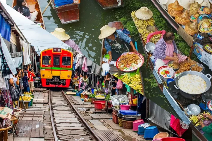 Passeio mercados de Bangkok<br><br>