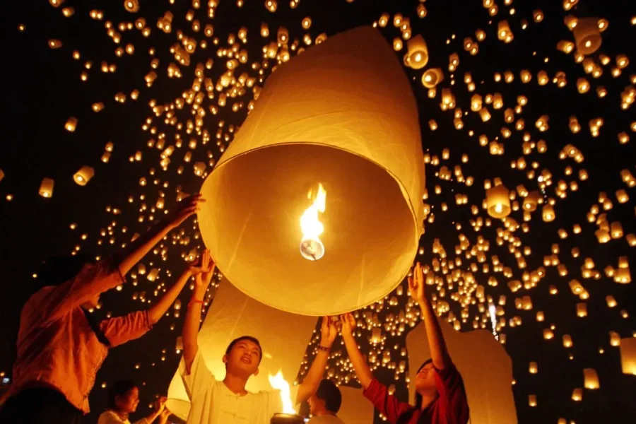 Festival das Lanternas em Chiang Mai<br><br>